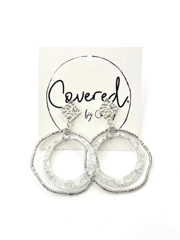 Silver + White Circles