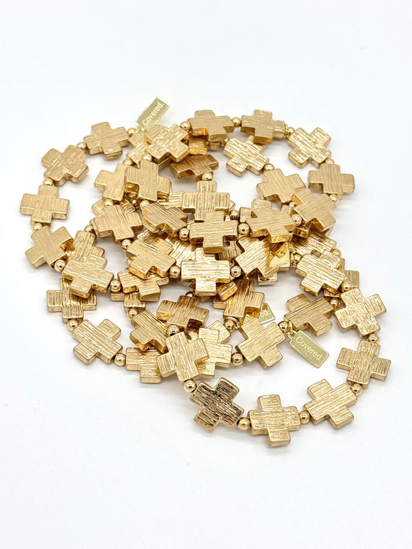 Gold Cross Bracelet