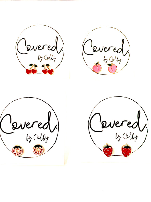 Enamel Fruit Studs