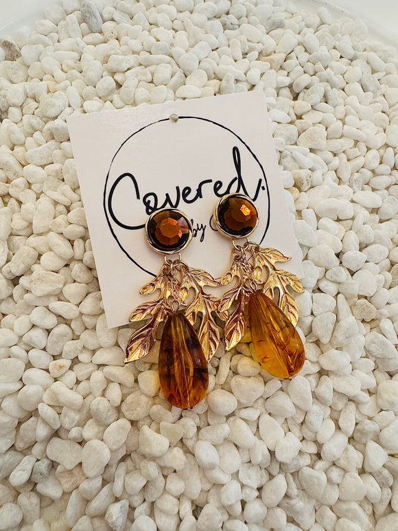 Amber + Leaves
